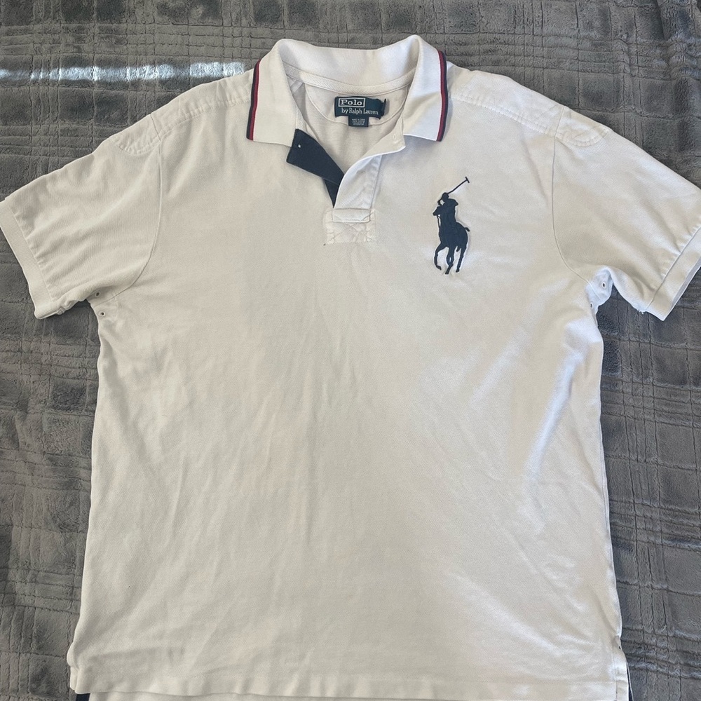 Polo Ralph Lauren XL big pony white polo